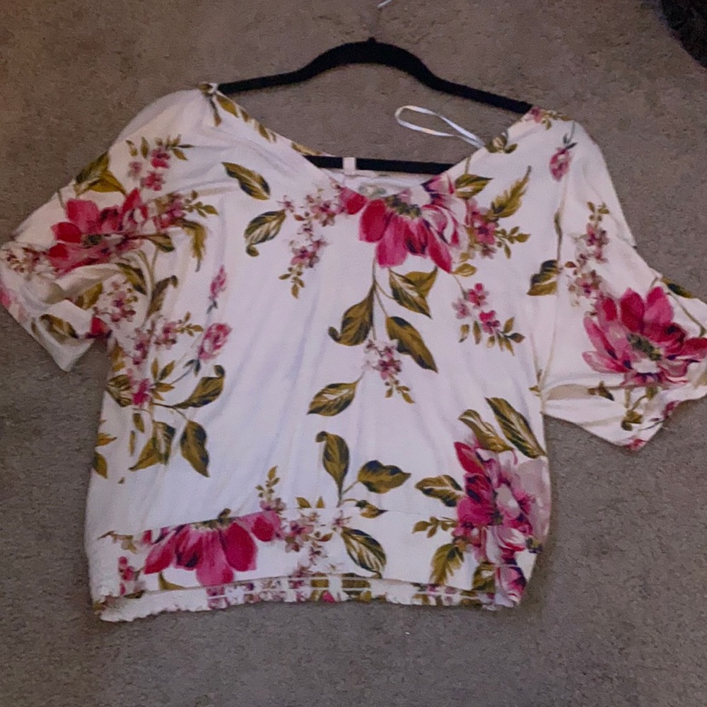 floral blouse